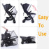 Orzbow Universal Mosquito Net for Stroller, Baby Bug Net with Two-Way Zippers & Storage Bag, Breathable & Foldable Mosquito Nets for Strollers, Ca...