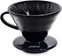 Ceramic Coffee Dripper Pour Over Ceramic Coffee Maker, Coffee Slow Brewing Accessories for Home, 1-4 Cup, Black...
