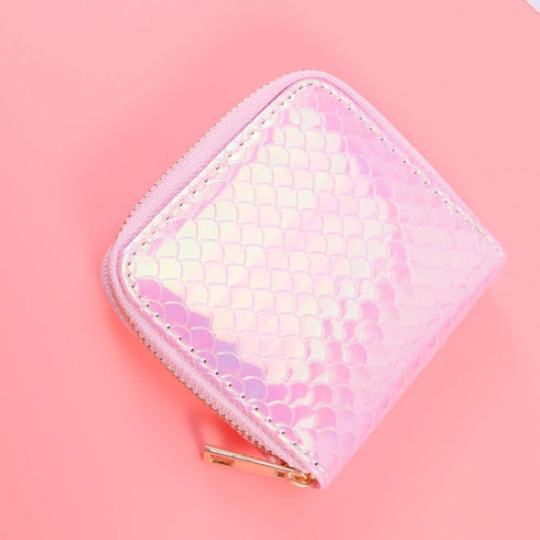 VALICLUD Womens Wallet Womens Wallet Pocket Wallet Holographic Mermaid Wallets Rainbow Girls Wallet Coin Purse Credit Holder Zipper Zipper Wallet ...