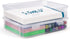 Vowcarol Storage Boxes for 5in x 8in Legal Pads, Washi Tape Organizer, A5 Paper Storage Bin, 5 x 8 Inches Index Card Box- 2 Pack...