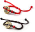 2Pcs Lucky Braide Red String Feng Shui Copper Coin Bracelet Bangle Handmade Adjustable Attract Money Wealth Bracelet for Women Men Friend Good Luc...