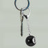 Billiard Ball Keychain Billiards Ball Keyring Charms Mini Pool Ball Hanging Keychain Pendant Lucky Number 8 Resin Billiard Ball Keyring for Pool P...