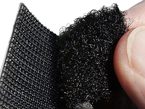 Hook 'n Loop Industrial Strength Black Sew-On Cloth Backed Roll (1" x 15ft Black)...