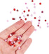 PH PandaHall 4mm Red Seed Beads, 1900pcs 6/0 Small Pony Beads for Friendship Waist Beads 8 Colors Mini Spacer Beads for Bracelet Making Summer Sea...