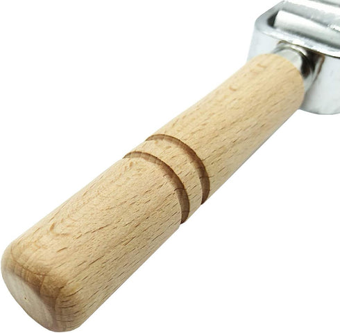 TIHOOD 25mm Platen Tools Leather Press Edge Roller Leather Edge Creaser and Smoother Leather Glue Laminating Roller Iron Roll...