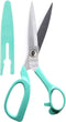 Fabric Scissors 9-inch Lightweight with Protective cover?Easy to save, used for Homework, Clothing DIY,Paper cutting,Office work,Green...