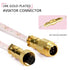 Custom Coiled USB C to A Cable for Gaming Keyboard,Double-Sleeved Starlight Braided Cable with Detachable Metal Aviator 24K Gold Connector 1.7M-2....