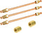 MuHize 6 Inches Brake Line Kit - Premium 3/16 Copper-coated Brake Line Tube with fittings, Each End Double Flared Brake Line Tubing with 6 Fitting...
