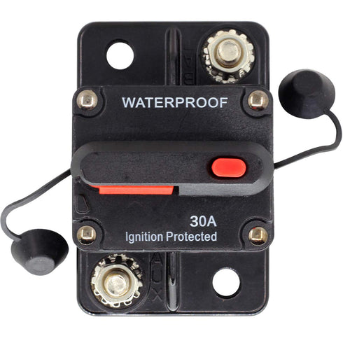 ZOOKOTO Circuit Breaker 30 Amp,Car Automotive Marine Boat Audio Circuit Breaker with Manual Reset, 12V- 42VDC, Waterproof (30A)...