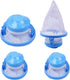New Washing Machine Hair Filter Cleaning Mesh Bag Home Floating Catcher Pouch Laundry Lint Mesh Bag Cozy Bed Hurricane (Blue)...
