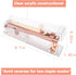 Rose Gold Acrylic Stapler, Desktop Stapler, 25 Sheet Capacity, Includes 1000 Staples and Staple Remover...