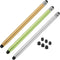 MECCANIXITY 3pcs Stylus Pens for Touch Screens with 6 Extra Tips Dual Rubber Tips Capacitive Stylus Universal Tablet Pen Sensitivity Precision, Gr...