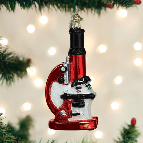 Old World Christmas Doctor Tools Glass Blown Ornaments for Christmas Tree Microscope, 4.750, Model:36242...