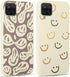2 Pack Happy Smiley Face for Samsung Galaxy A12 4G 6.5 Inch Phone Case,Aesthetic Cute Smile Design Cases Soft Silicone Slim TPU Shockproof Protect...