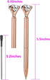 Bling Crystal Diamond Pen metal ballpoint pens for Office School with Reffills students gift, pack of 3 4 5 8 12 (8 rose gold)...