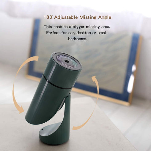 PALANCHY Rechargeable Portable Humidifiers,Cool Mist mini Humidifier with Adjustable Angle,260ml Water Tank Small Humidifier USB and Battery Power...