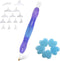 Diamond Painting Art Drill Bead Pen Accessories Tool Kit, 5D Diamond Painting Drill Pen Stylus Tips Placers Heads and Glue Clays Shine Purple...