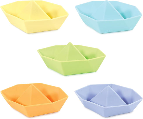 Hudson Baby Silicone Bath Toy 5pk, Boat, One Size...
