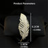 Gold Rhinestone Feather Brooch Pin for Women Men Fashion Crystal Delicate Leaf Brooch Lapel Pins Elegant Dress Accessories Jewelry Boutonniere Cor...