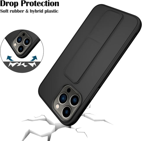 Varikke Compatible with iPhone 13 Pro Max Case, Multi-Functional Magnetic Vertical & Horizontal Stand Case, Slim Cute Silicone Protective Phone Ca...