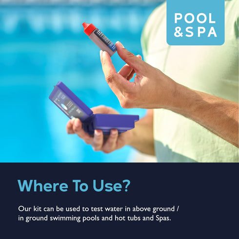 Lupo 3-in-1 Water Test Kit for Swimming Pools & Spas | Water Chemical Test Kit for pH, Total Chlorine and Total Bromine...