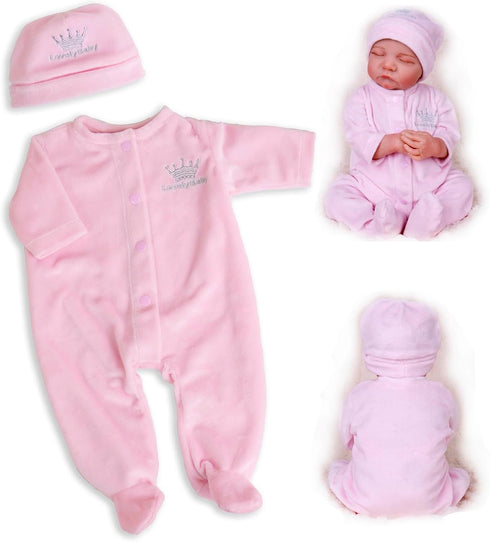 Aori Reborn Baby Dolls Clothes 20 inch Pink Outfit Accessories for 17-20 Inch Reborn Doll Newborn Girl...