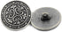 Bezelry 12 Pieces Celtic Flowers Metal Shank Buttons. 23mm (7/8 inch) (Antique Silver)...