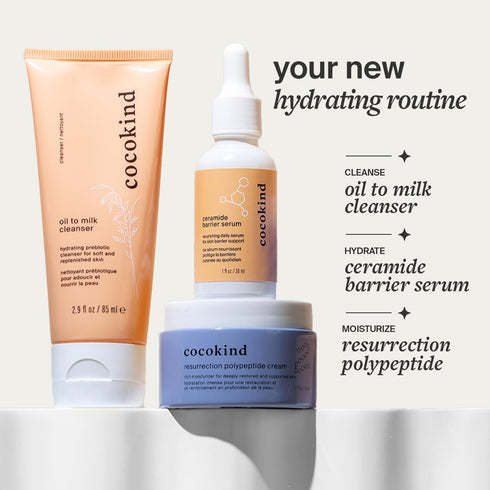 Cocokind Resurrection Polypeptide Cream, Hydrating Face Moisturizer with Peptides and Squalane, Anti Aging Skin Barrier Repair Cream for Dry Skin...