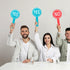 no Paddle 4pcs Classroom Voting Paddles Yes or No Paddles Answer Paddles Mini White Boards Teacher Judging Board for Handy Teacher Classroom Event...