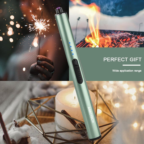 ARECTECH Electric Candle Rechargeable Lighter Arc Plasma Lighters for Candle Kitchen Camping Christmas Type-C Green...
