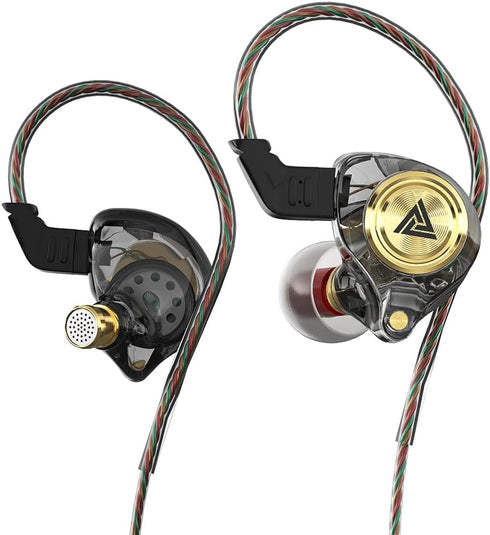 Wired Gaming Earbuds, Ak3file in Ear Monitors, Deep Bass Sound Wired Earbuds, HiFi in Ear Headphones with 1DD 10mm Dynamic Driver, IEM for Music G...