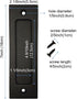7" Matte Black Sliding Barn Door Handle - Flush Pull Handle with Flat Bottom Is Easy to Install and Heavy Recessed Door Handle for Pocket Door,Clo...