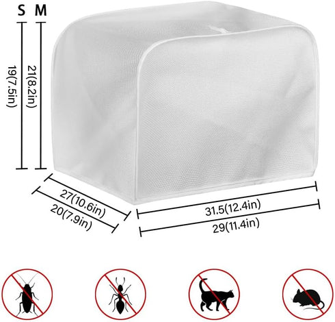 Sunflower Print Toaster Cover Dustproof Bread Maker Cover Toaster Accessories, Universal 2 Slice Oven Cover Appliance Cover Toaster Dust, Washable...