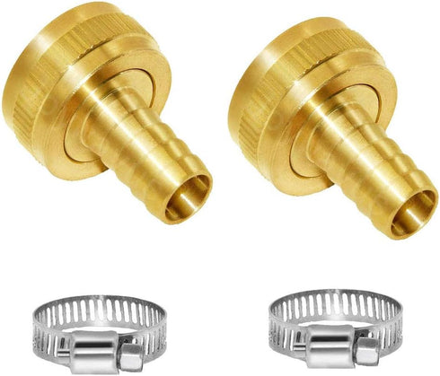 YOUHO Garden Hose Adapter 1/2" Drip Irrigation Tubing to Faucet - Reusable Connector Fittings for Most Rain Bird, Orbit, Dig, Toro 1/2 Tubing x 3/...