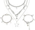 2 Pieces Silver Star Necklace Y2K Jewelry Set Grunge Necklace Kawaii Cute Necklaces Aesthetic Vintage Emo Jewelry...