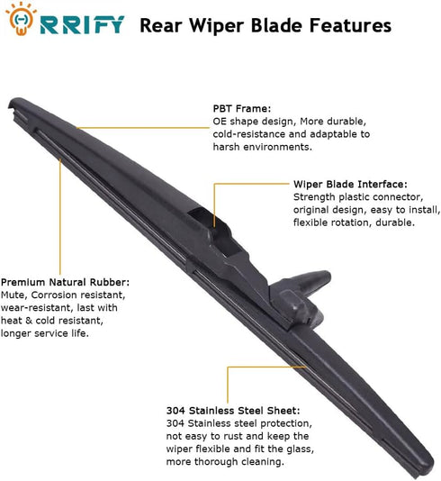 Rear Windshield Wiper Arm Blade Set 85242-35021 for Toyota 4Runner 2003-2009...