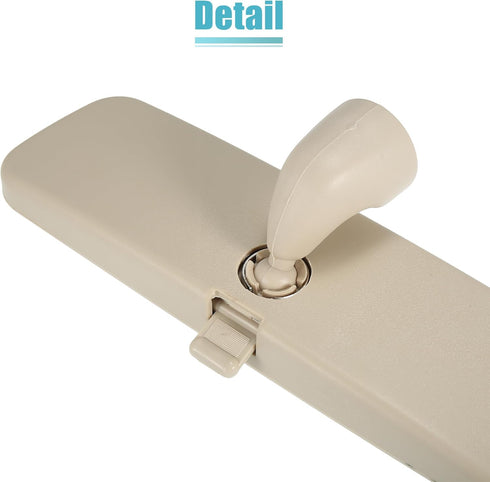 X AUTOHAUX Rear View Mirror Car Interior Inner Rearview Mirror Beige for Volkswagen Passat B5 1999-2005 for Jetta MK4 1999-2004 for Golf MK4 1999-...