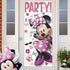 AMSCAN Unique 79251 Disney Iconic Minnie Mouse Door Party Poster, 2.25' (27") x 5' (60") 1ct, Multicolor,Bedroom...