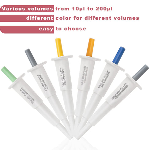 ONiLAB Mini Fixed Volume Pipette Manual Single Channel Pipettor, Laboratory Micro Pipette ?Micropipette Volume 200?l Gray...