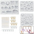 Epoxy Resin Moulds Silicone,Resin Kits for Beginners,143 Pcs Resin Accessories,Resin Jewellery Making Kit,Resin Mold,Moulds for Resin Casting,Pend...