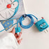 Cute Cartoon Charger Protector Case - Compatible for iPhone 18W 20W USB-C Power Adapter and Lightning Cable (08)...