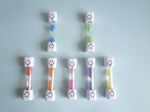 7 Pack 2 Minutes Hourglass Brushing Teeth Timers Colorful Sand Timer for Kids Promote Dental Hygiene...