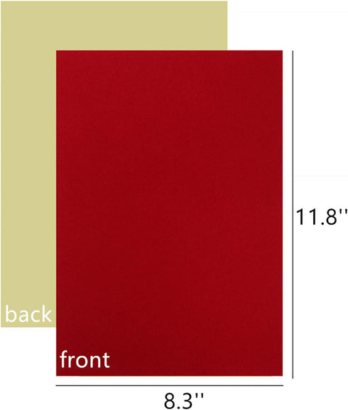 Mesheshe 10PCS Self Adhesive Felt, DIY Self Adhesive Fabric for Art & Crafts, Peel and Stick Felt for Drawer/Jewelry Box Felt Liner, A4 Size (8.3"...