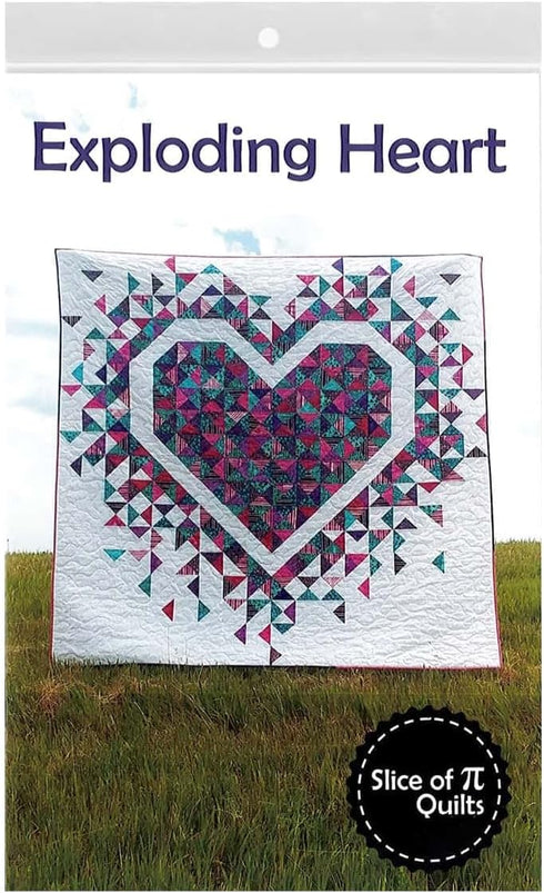 Slice of Pi Quilts Exploding Heart Pattern...