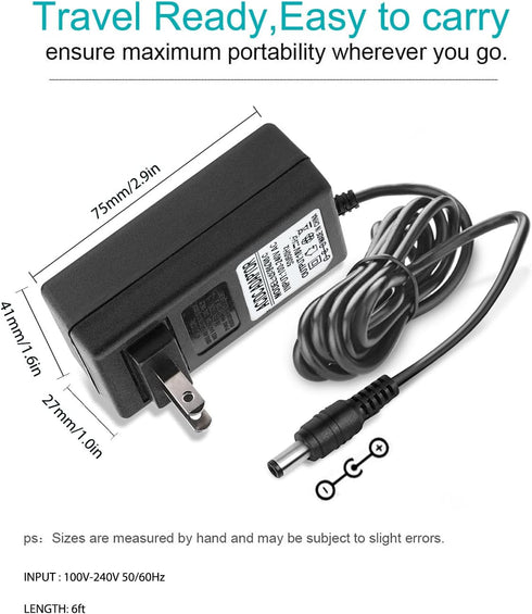 20V DC Adapter Fit for Sony SRS-XG500 SRSXG500 Power Cord,for Sony x-series Party Speaker, Bose Solo 5 TV Sound System Speaker 418775 732522-1110 ...