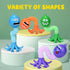 Pop Tubes Octopus Baby Toys (4 Pack), Telescopic Suction Cup Octopuses Toy, Creative Toddler Sensory Toys, Autism Fidget Toy for Kids, Party Favor...