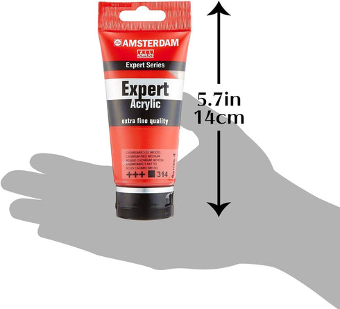 Tarrence T1911-314-0 Amsterdam Acrylic Color Expert Cadmium Red Medium Acrylic Paint, 2.5 fl oz (75 ml)...