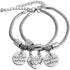 Infasea Best Friend Gift Charm Bracelet - 2 PCS Stainless Steel Expendable Inspirational Bangle Bracelets...
