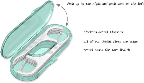Flosser Dispenser Dental Floss Case Travel Floss Professional Toothpicks Sticks with Travel Case Superfine Floss Picks Dental Picks for Teeth Clea...