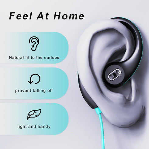 mucro Sport Earbuds Wired in-Ear Headphones with Over Ear Hook Earclip Running Earphones Wrap Around Ear Buds Compatible with Smartphone Laptop Ta...